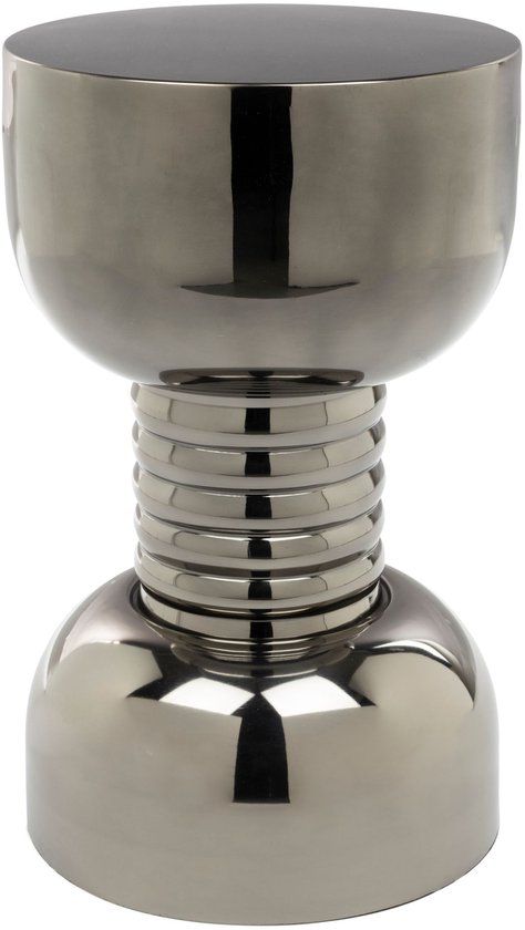 Bold Monkey Gonna Make You Sweat Bijzettafel Rond 29 cm Metaal Zilver