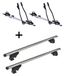VDP 2x porte-vélos SAGITTAR + barres de toit/barres de toit LION1 compatible avec pour Hyundai Lantra / Elantra (J2) break (5 portes) 95-00