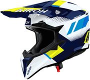 Airoh Wraaap Vision Motocrosshelm - Maat XL - Wit/Geel/blauw