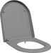 vidaXL Toiletbril Grijs 49 x 36 x 4 cm Duroplast
