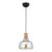 Antieke Lacquer Kroonluchter, metalen behuizing, diameter 20 cm, glazen dop, verstelbare hoogte 50-98 cm, E27-fitting, elegante verlichting voor woondecoratie, IP20 gecertificeerd