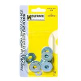 Brede Wolfpack Brede rand Din9021 M08 sluitringen (10 stuks)
