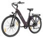 Vélo électrique lilas pour adultes - Vélo de ville avec assistance au pédalage - Moteur de roue arrière 250 W - Batterie 36 V 20 Ah - Autonomie 120 km - Taille de roue 71 cm - Freins à disque - Deux places