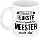Bellatio Decorations Dit is hoe de leukste en meest geweldige meester eruitziet - Cadeau koffiemok - beker - wit - 300 ml - verjaardag / bedankt