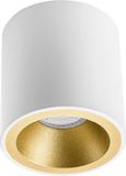 BES LED Pragmi Cliron Pro Opbouwspot GU10 - Mat Wit/Goud