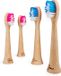 Humble Brush Bamboe Opzetborstels - 4-pack - Roze/Blauw - Zacht - Geschikt voor Philips Sonicare