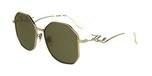 GAFAS Karl Lagerfeld KL358S Gold Shiny Dames Zonnebril