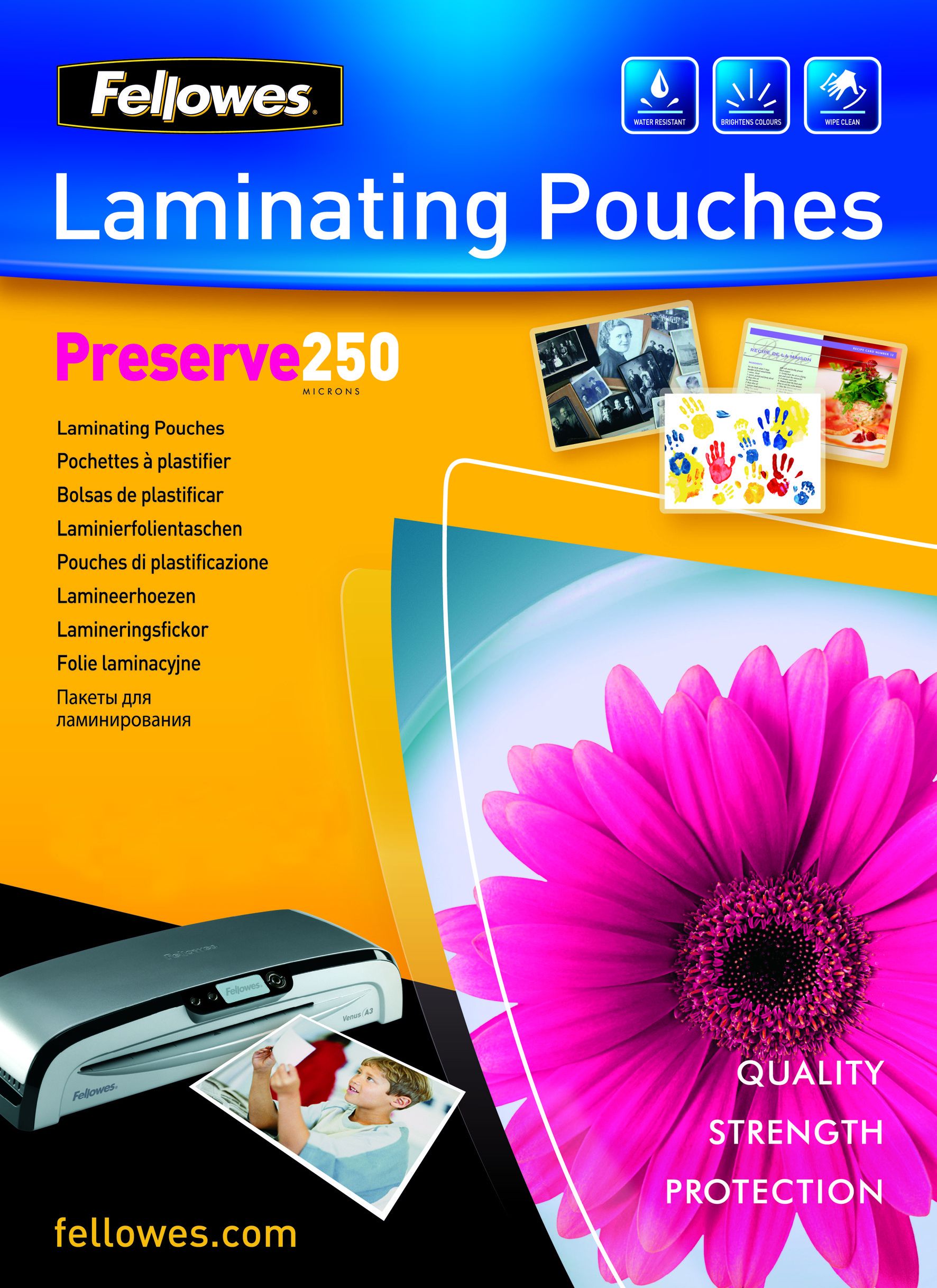 Fellowes 250 micron lamineerhoes glanzend A4 - 100 pak