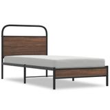vidaXL Bedframe Bruin Eiken 135x190 cm