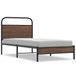 vidaXL Bedframe Bruin Eiken 135x190 cm