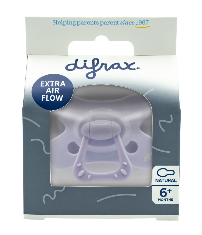 Difrax Difrax Fopspeen Natural 6+ M SE Lilac Amethyst