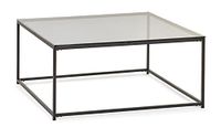 Julian Bowen Chicago vierkante salontafel, gerookt glas