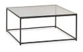 Julian Bowen Chicago vierkante salontafel, gerookt glas