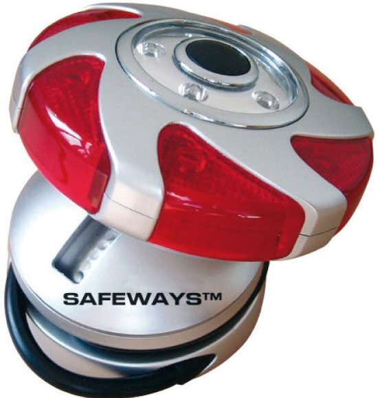 Safeways - LED 6 rode en 5 witte - waarschuwings UFO. Signalering en veiligheid LED lamp