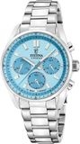 Festina F20753/2 Unisex Polshorloge Blauw Wijzerplaat Staal Zilverkleurig 37mm