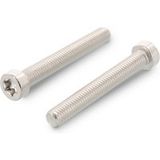 Vis à métaux tête cylindrique TC basse Torx T10 M3x5 filetage total inox A2 Microvis - 1000 pièces
