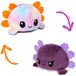 Merkloos Axolotl Knuffel Pluche - Omkeerbaar - 10 x 19,48 cm - Paars - Voor kinderen