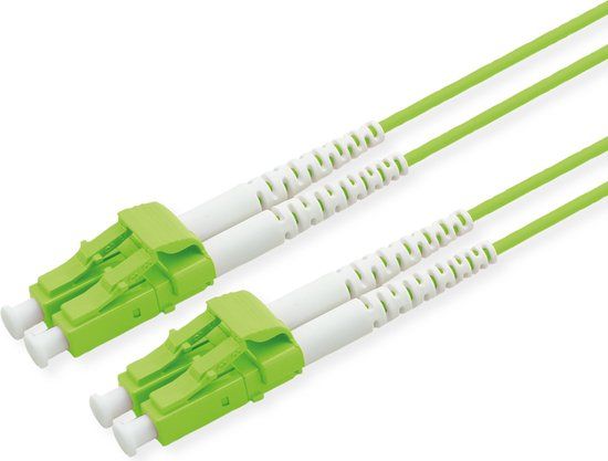 ROLINE glasvezelkabel 50/125µm OM5, LC/LC, LSOH, Low-Loss, groen, 15 m