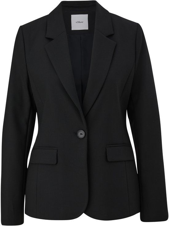 s.Oliver BLACK LABEL Fitted Blazer - Black