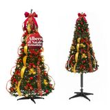 Avilia Opvouwbare kerstboom pop-up 150 cm met 100 geïntegreerde warme ledlampen