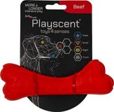 Jack and Vanilla Playscent Been Rund Kauwbot Hondenspeelgoed - 16cm - Rood