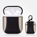 By Qubix AirPods 1/2 hoesje PU Leer Flip-over - Goud /zwart