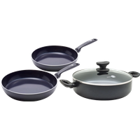 GreenPan Torino Keramische koekenpannenset 24 + 28 cm + Hapjespan 28 cm