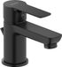 Duravit D-Code ééngreeps wastafelmengkraan S, met trekstang FreshStart, MinusFlow zwart M.