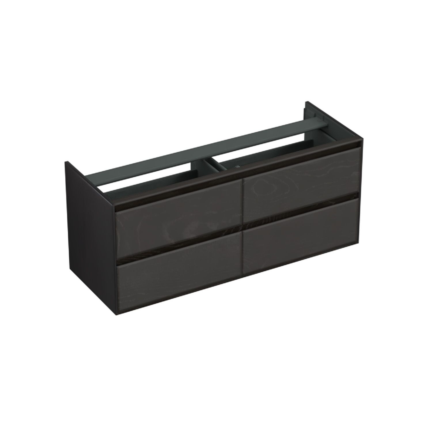 Forzalaqua Reno Onderkast - 140x51x60 cm - 4 Lades - Eiken Black Oiled