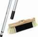 Sorex Binnen Bezemkop - Zachte Synthetische Haren - 34 cm Breed - Metalen Telescoopsteel - Zilver - 200 cm