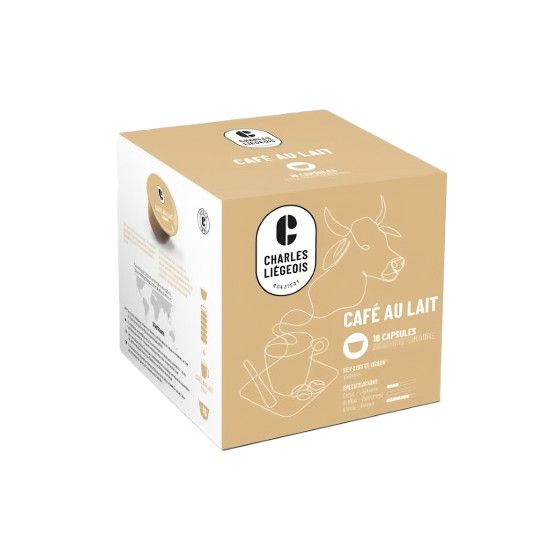 Charles Liégeois Koffiecapsules compatibel met NESCAFÉ® Dolce Gusto® Café au lait, 16 st.