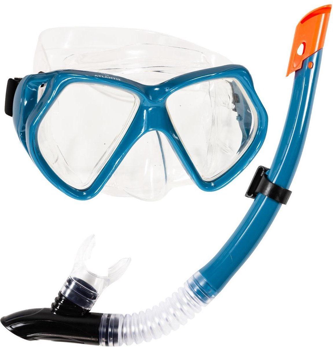 Atlantis Andros Combo Snorkelset - Petrol Blauw - Volwassenen
