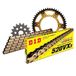 Kettingset DID Stealth 520VX3 / 110 clipslot goud voor KTM LC4-E Super Moto LC4 SM 640 cc Bj. 1999-2006