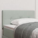 vidaXL - Tête de lit - Gris clair - 90 cm - Velours