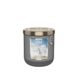 HEART & HOME - Geurkaars op basis van natuurlijke sojawas voor thuis - Klein glas Fresh Linnen - Brandduur 30 uur - Cadeau, decoratie en geur voor thuis - Glazen pot