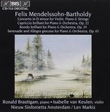 Outhere Ronald Brautigam, Isabelle Van Keulen, Nieuw Sinfonietta Amsterdam - Mendelssohn: Concerto In D Minor (CD)