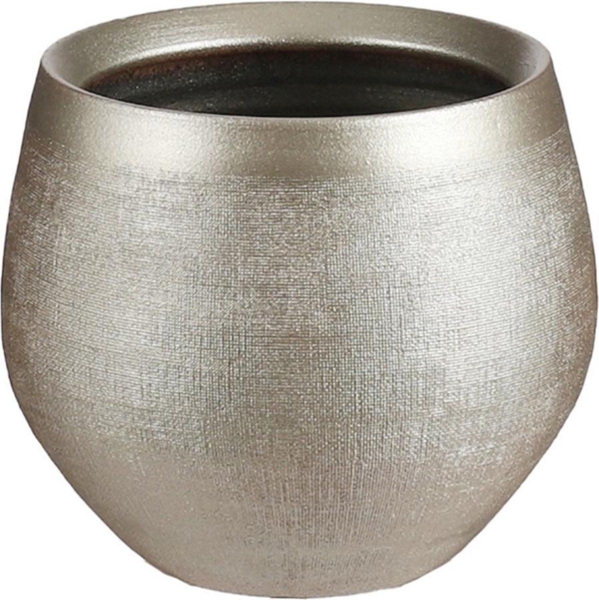 Mica Decorations Douro Bloempot - H15 x Ø18 cm - Terracotta - Goud