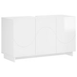 vidaXL Badkamerkast Hoogglans Wit 101 x 41 x 58 cm Bewerkt hout