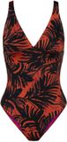 Triumph Dameszwempak Red Label Summer Palm Gebloemd Bruin 44C