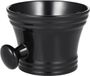 Goodivery Scheerschaal pour hommes en plastique avec poignée, bol à savon, bol, bol de nettoyage pour coiffeur, bol pour savon à raser, bol à savon pour le nettoyage du visage masculin pour rasoir, noir