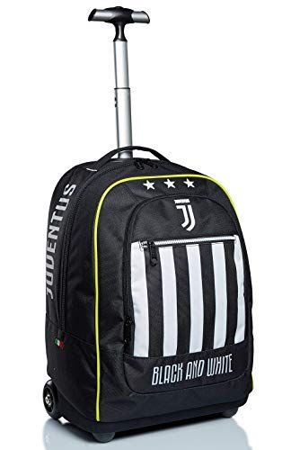 Seven Big Trolley Juventus, zwart-wit, voor school en reizen, met horloge