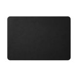 Eglooh Hermes bureauonderlegger van zwart leer met ronde en anti-slip hoeken, 50 x 35 cm, gemaakt in Italië