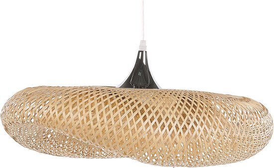 Beliani boyne - hanglamp-lichte houtkleur-bamboehout