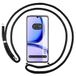 Tumundosmartphone Transparante beschermhoes voor Realme C53 met zwart trekkoord