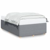 vidaXL Bedframe Stof Lichtgrijs 120x190 cm