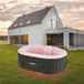 Jacuzzi infrarouge pour 2 personnes - 90 jets d'air - Capacité de 550 litres, adapté à un usage intérieur et extérieur - Conception auto-régulante