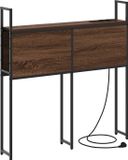 vidaXL Hoofdbord met Oplaadstation Bruin Eikenkleur