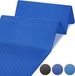 Unyqoos Gymnastiekmat opvouwbaar incl. workout PVC vrij 180 x 60 x 1,5 cm blauw of zwart