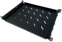 DSIT Verstelbaar legbord voor 350mm tot 600mm diepe serverkasten - 1U - Zwart