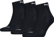 PUMA Unisex quartersokken met badstof zool 3 pack – Navy – 35-38